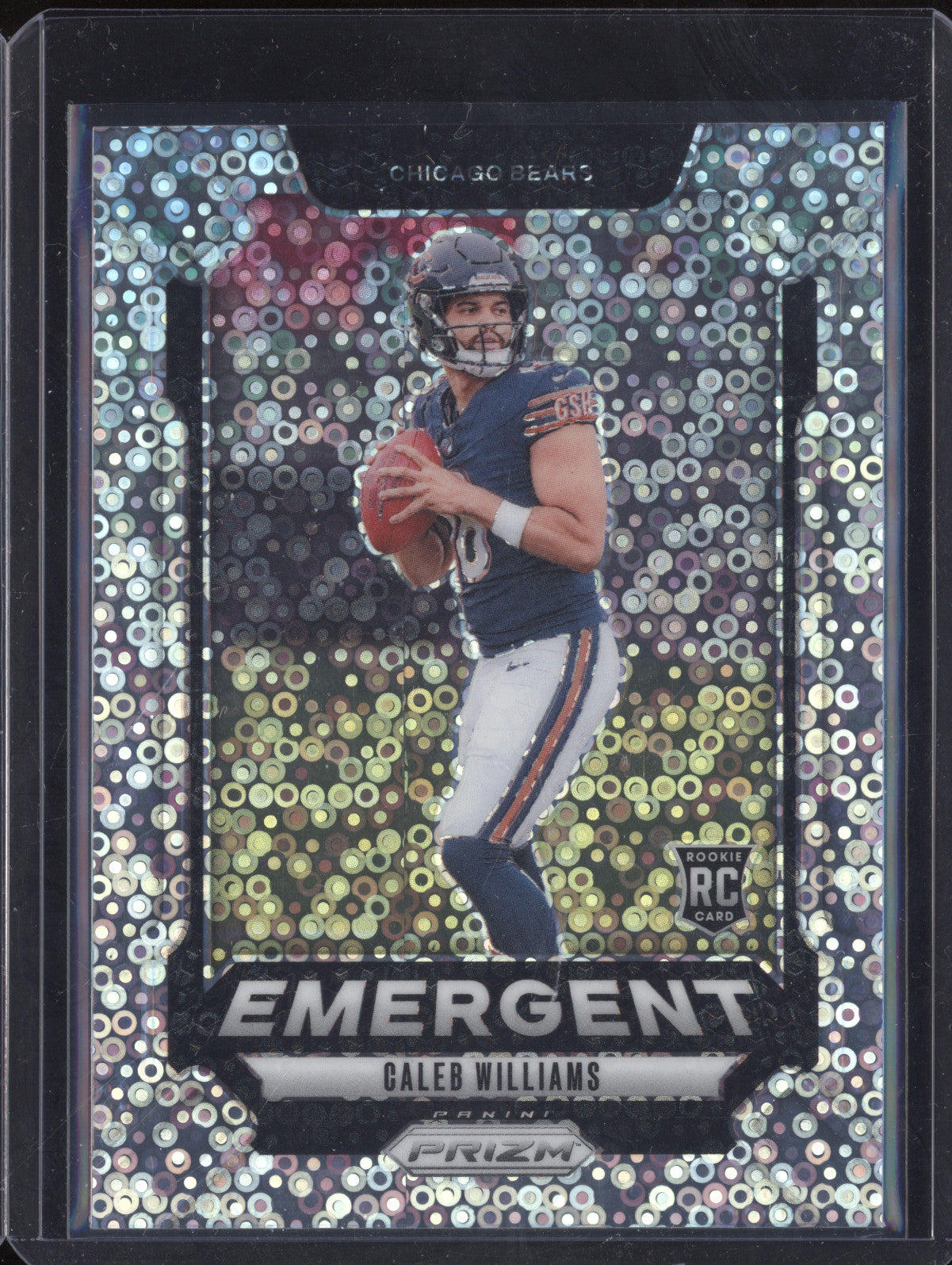Caleb Williams 2024 Panini Prizm 1 No Huddle Emergent RC