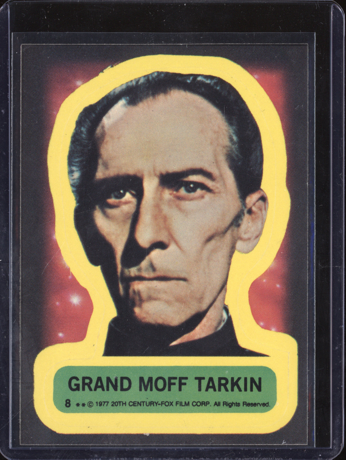 Grand Moff Tarkin 1977 Topps Star Wars Sticker 8 Sticker