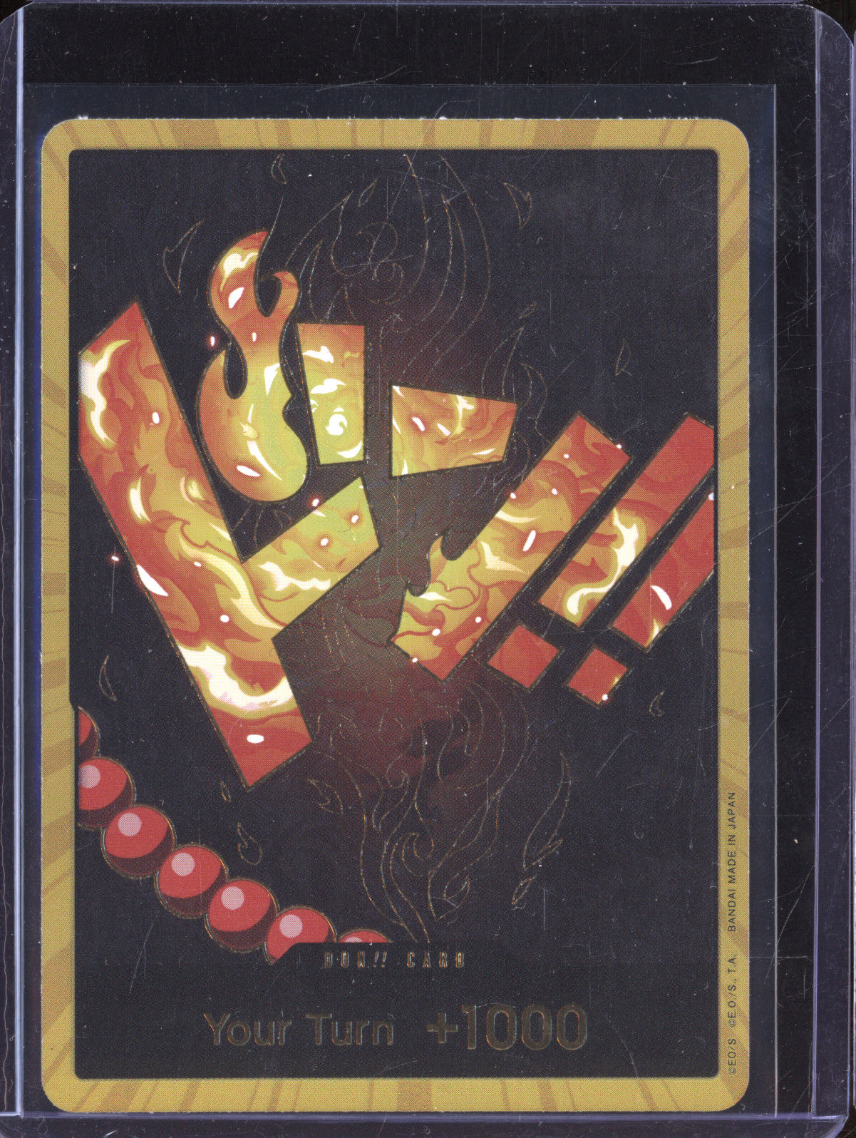 Don!! Card 2024 One Piece The Best Portgas D Ace Gold Foil