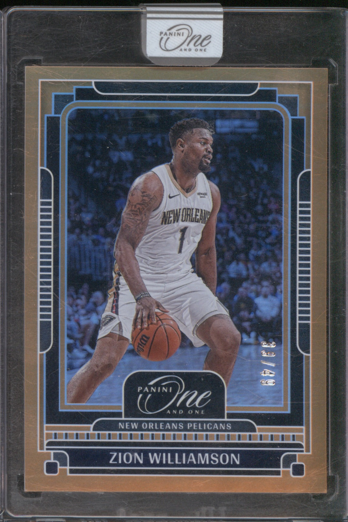 Zion Williamson 2024-25 Panini One and One #96 Orange /49