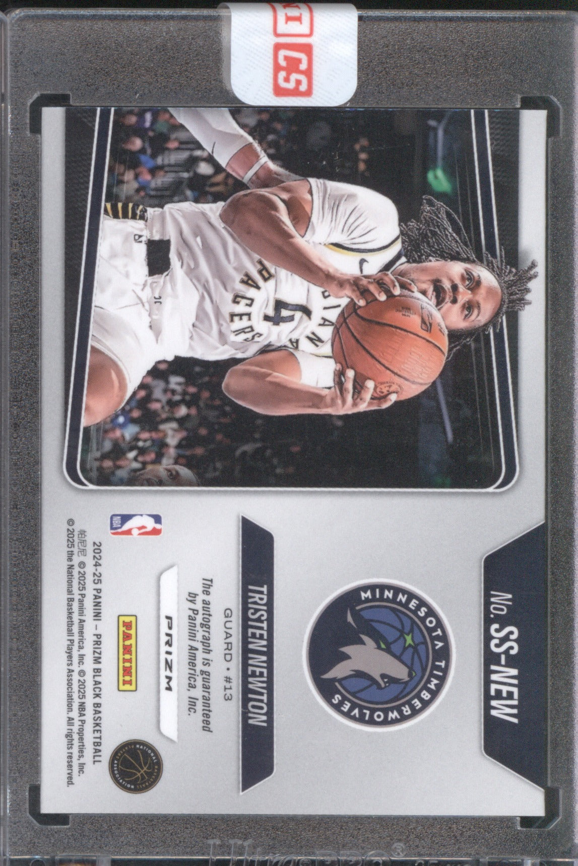 Tristen Newton 2024-25 Panini Prizm Black #SS-NEW Sensational Signatures Silver