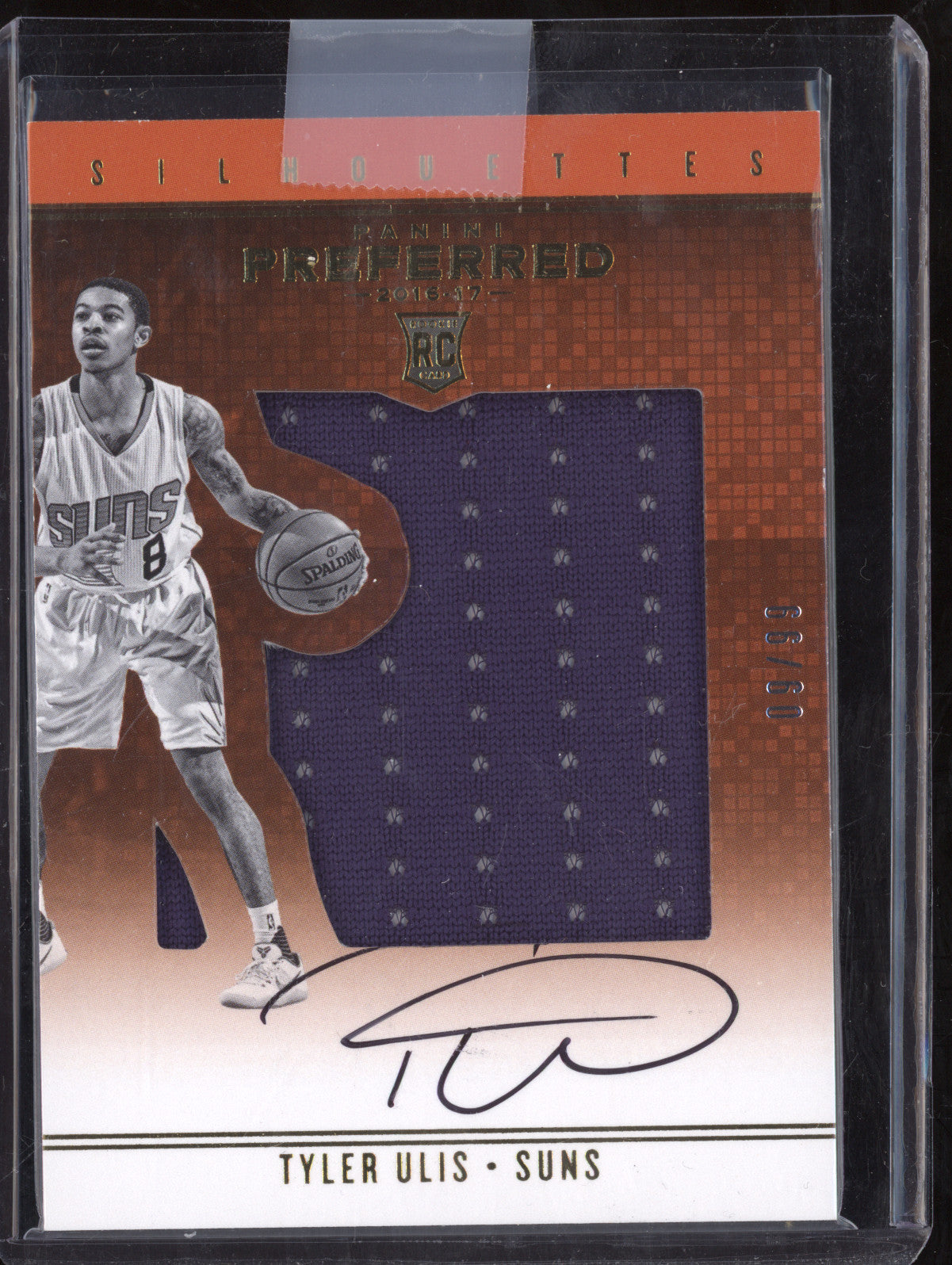 Tyler Ulis 2016-17 Panini Preferred 8 Silhouettes Auto Relic RC 9/99