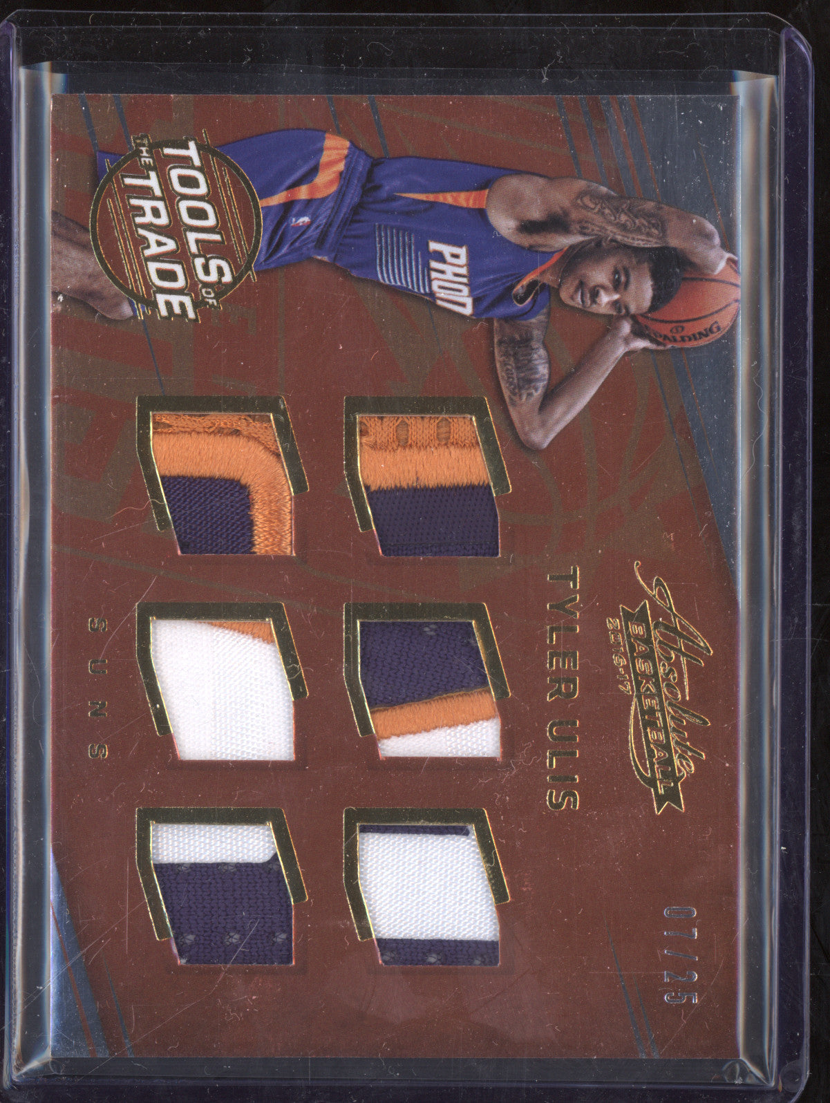 Tyler Ulis 2016-17 Panini Absolute 14 Tools/Trade Six Swatch Prime RC 7/25