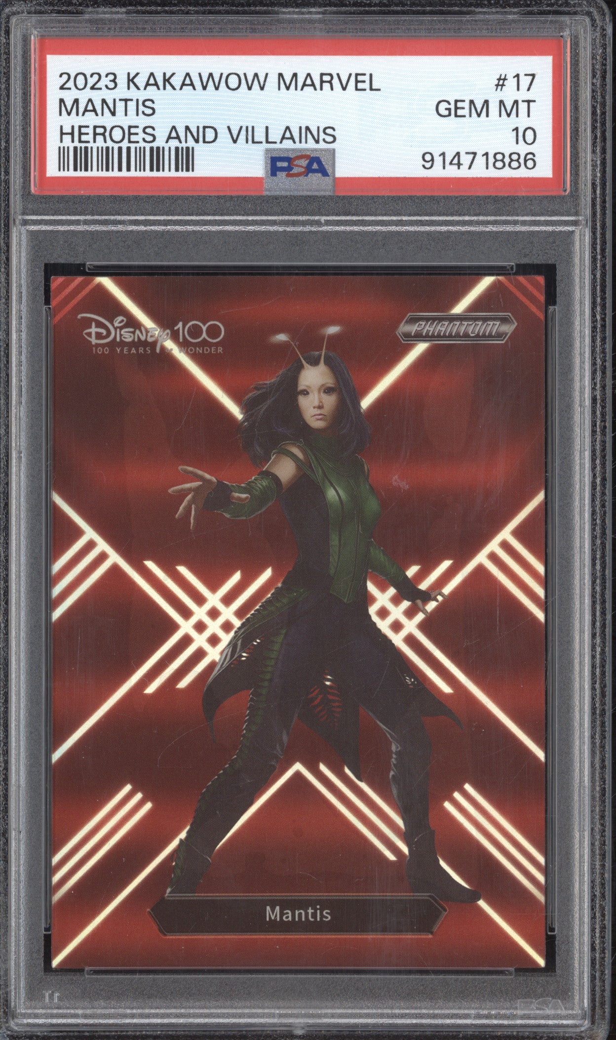 PM-YF-17 2023 Kakawow Marvel Mantis Heroes and Villians PSA 10