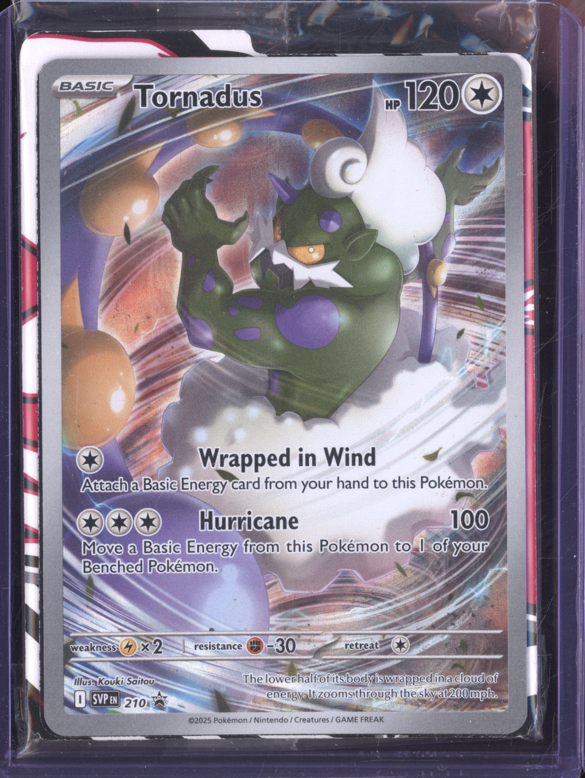 Tornadus 2025 Pokemon Scarlet & Violet Promos 210 Black Star Promo