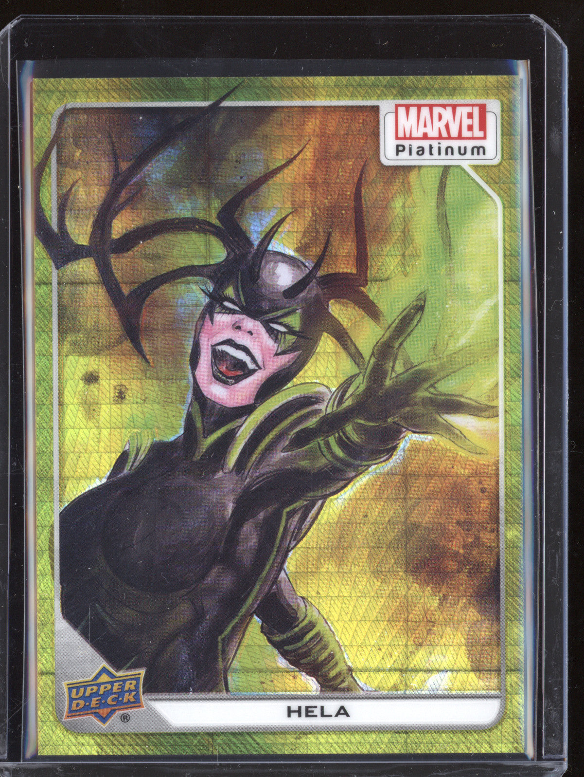 Hela 2023 Upper Deck Marvel Platinum 31 Yellow Spotlight 343/399