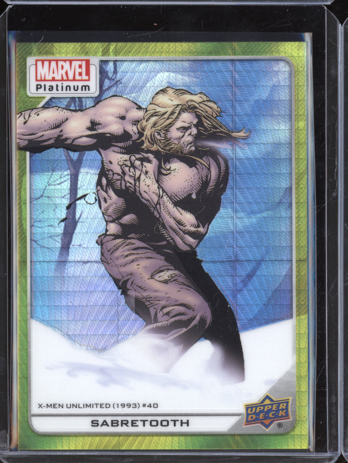 Sabretooth 2023 Upper Deck Marvel Platinum 189 Yellow Spotlight 181/399