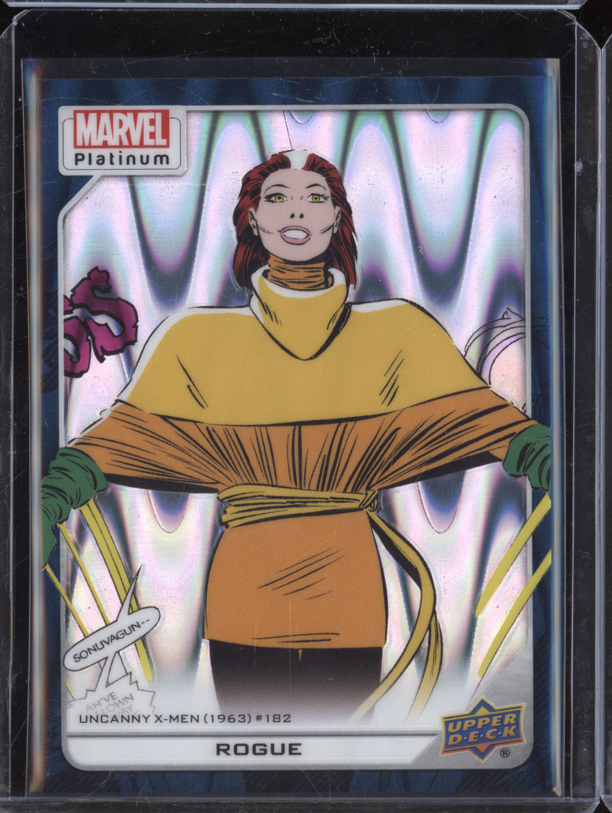 Rogue 2023 Upper Deck Marvel Platinum 118 Teal Wave 168/799