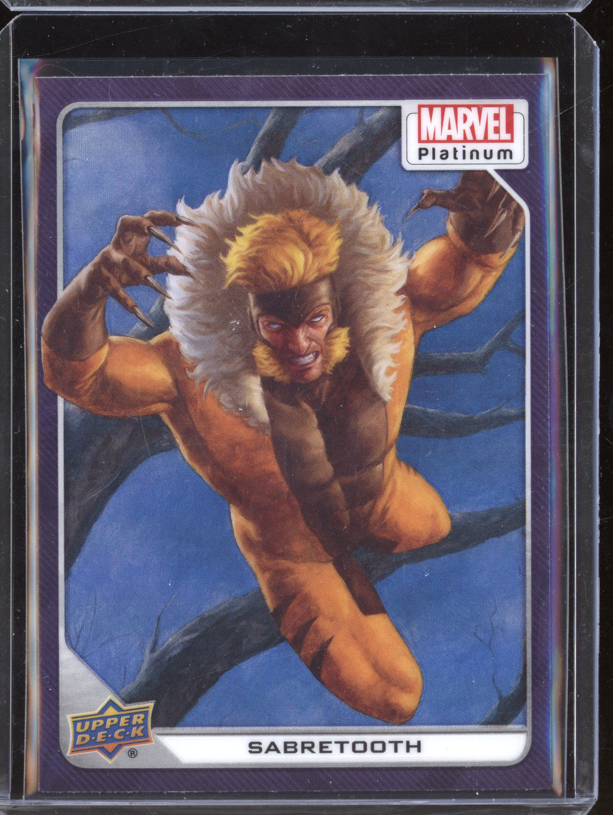 Sabretooth 2023 Upper Deck Marvel Platinum 23 Purple Rainbow
