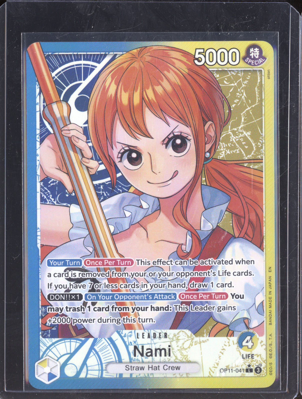 2025 Bandai One Piece Fist of Divine OP11-041 Nami Alternate Art