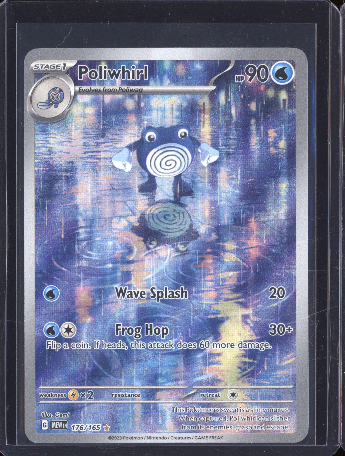 2023 Pokemon Scarlet & Violet 151 MEW 176 Poliwhirl Illustration Rare