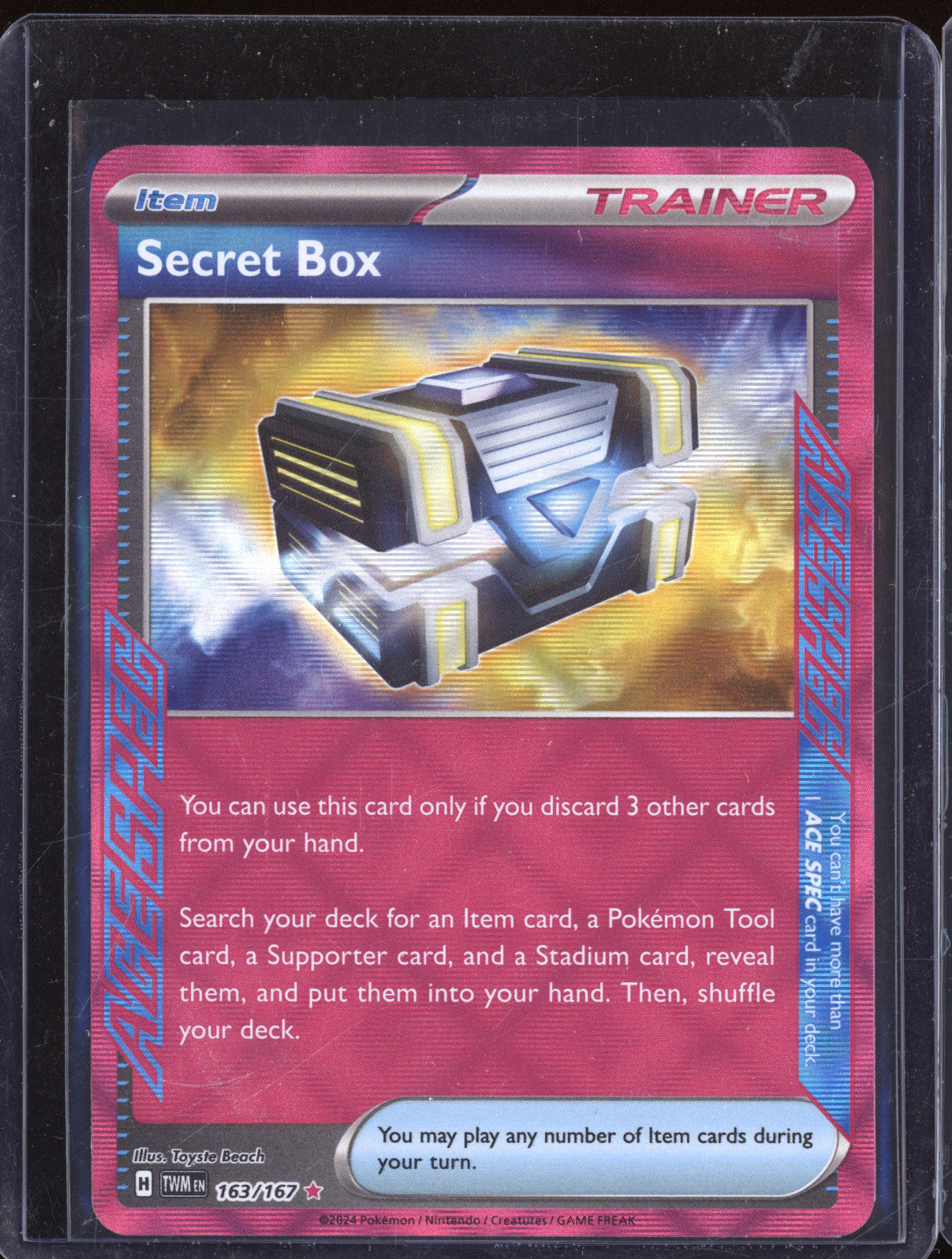 Secret Box 2024 Pokemon Twilight Masquerade 163/167 ACE SPEC Rare
