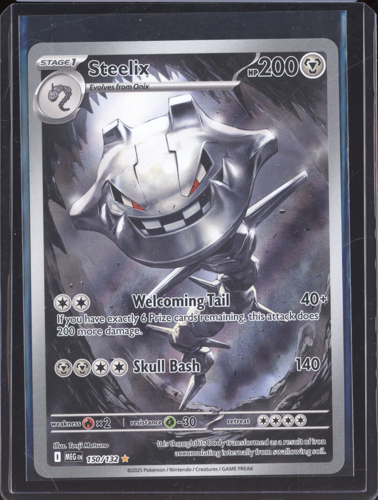 2025 Pokemon Mega Evolution 150/132 Steelix Illustration Rare