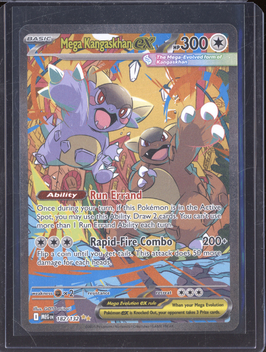 2025 Pokemon Mega Evolutions 182/132 Mega Kangaskhan Special Illustration rare