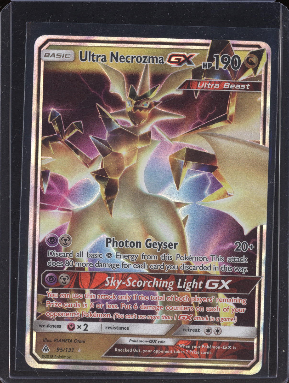 Ultra Necrozma GX 2018 Pokemon Forbidden Light 95/131 Ultra Rare