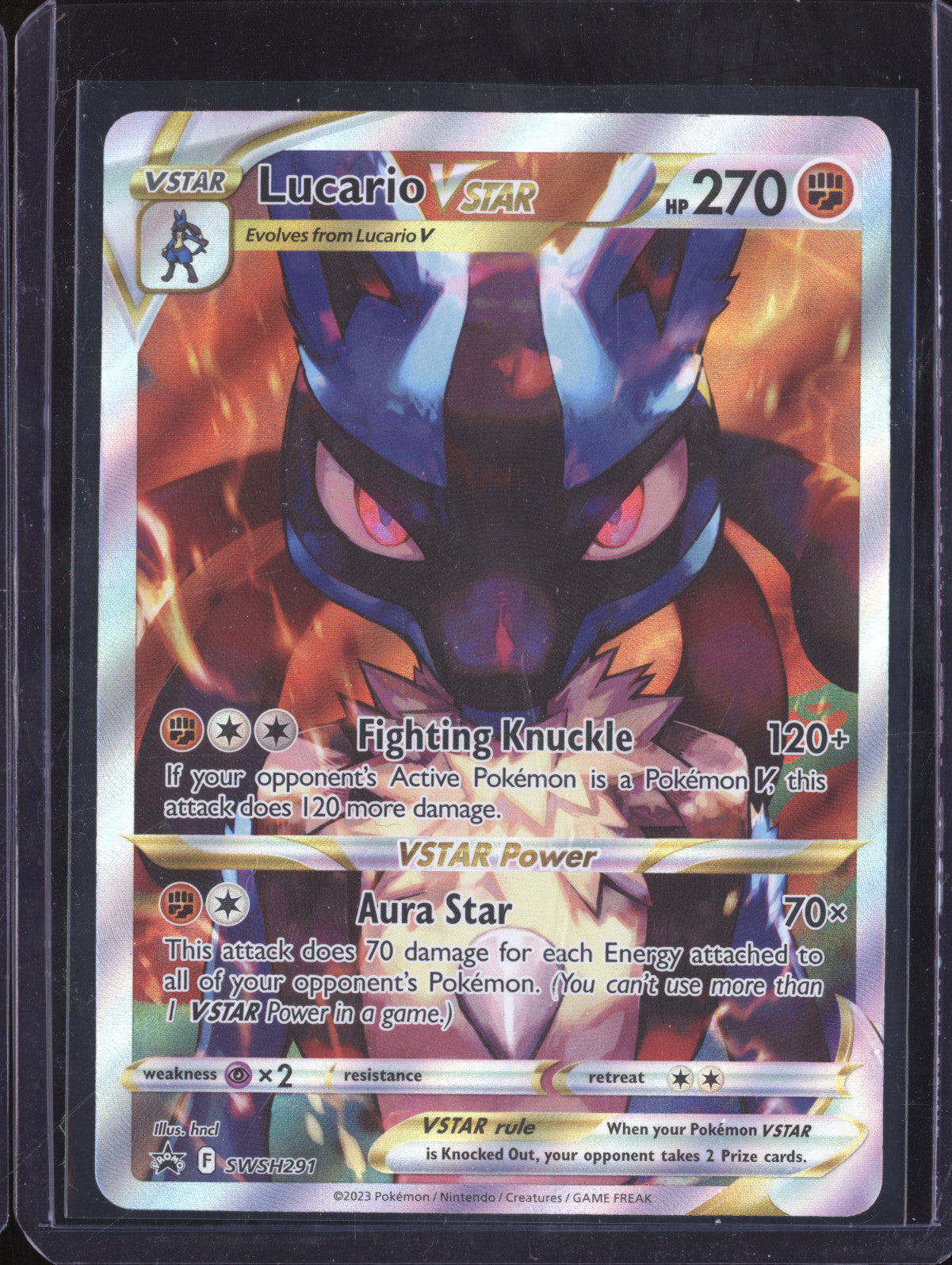 Lucario VStar 2023 Pokemon Sword & Shield Promos SWSH291 Full Art Promo