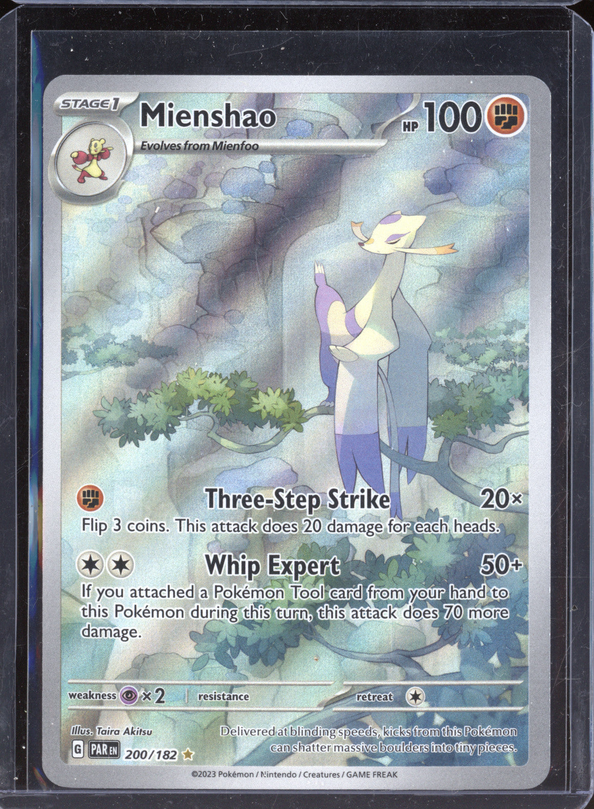 Mienshao 2025 Pokemon White Flare 134/086 Illustration Rare