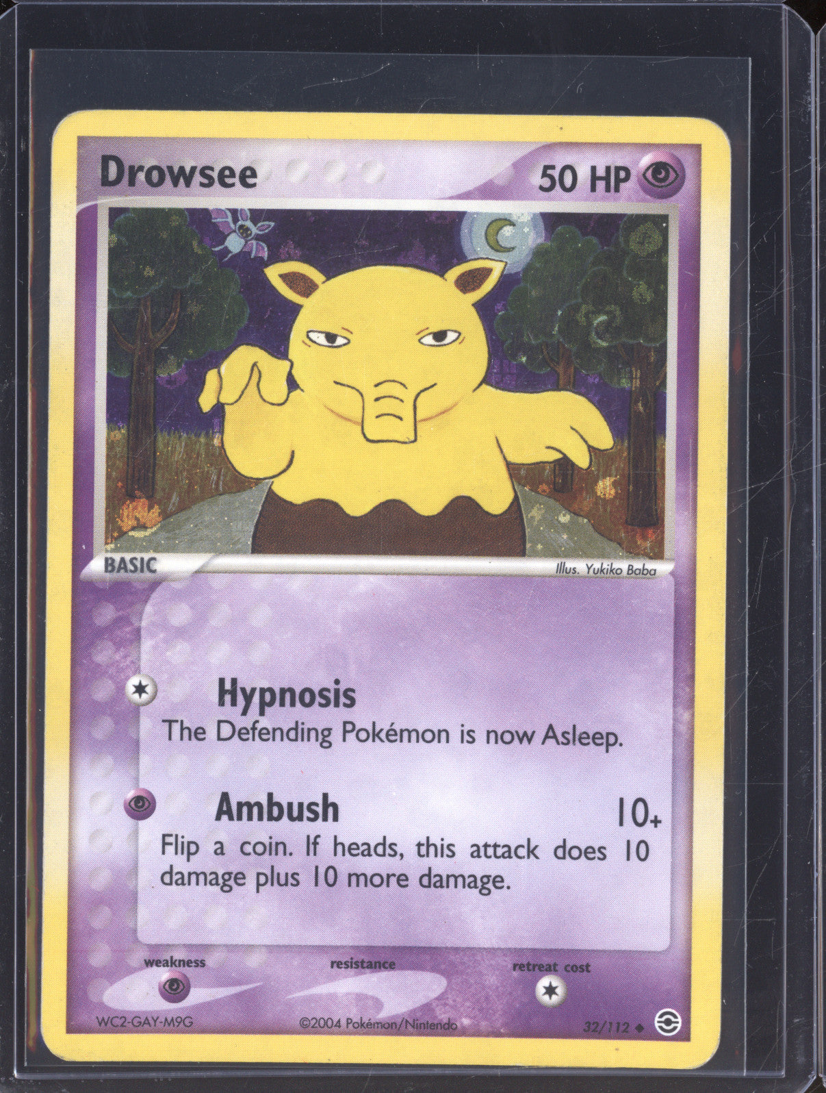 Drowsee 2004 Pokemon EX Fire Red & Leaf Green 32/112 Reverse Holo