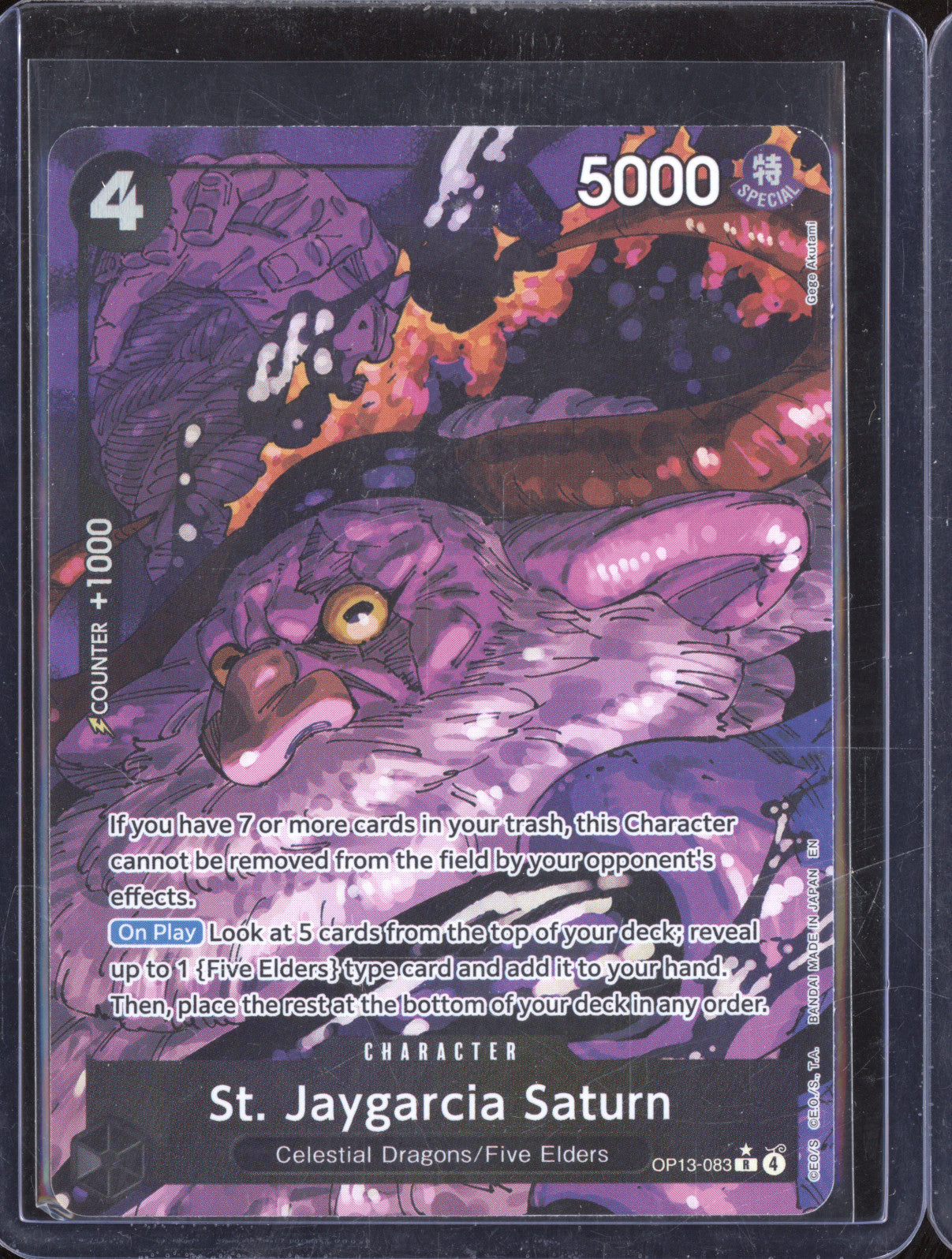 2025 Bandai Carrying On His Will OP13-083 St. Jaygarcia Saturn Alternate Art