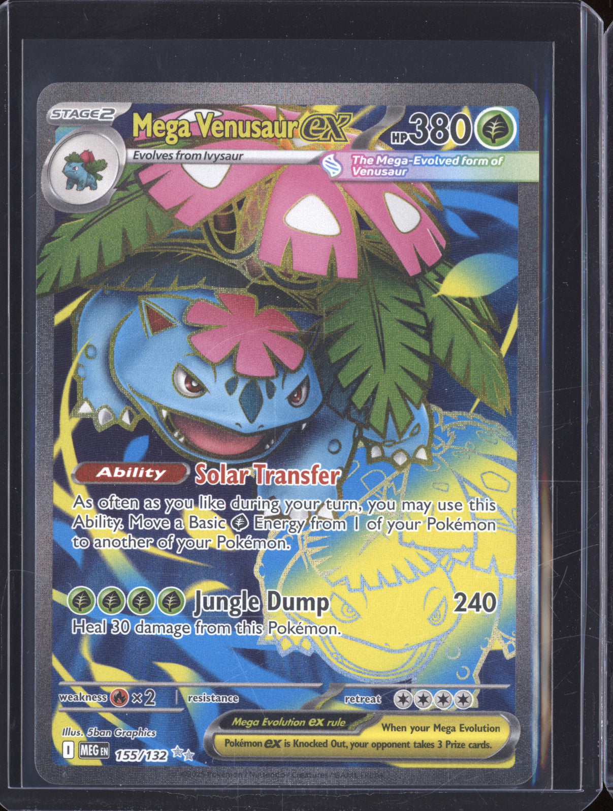 2025 Pokemon Mega Evolutions 155/132 Mega Venusaur ex Ultra Rare
