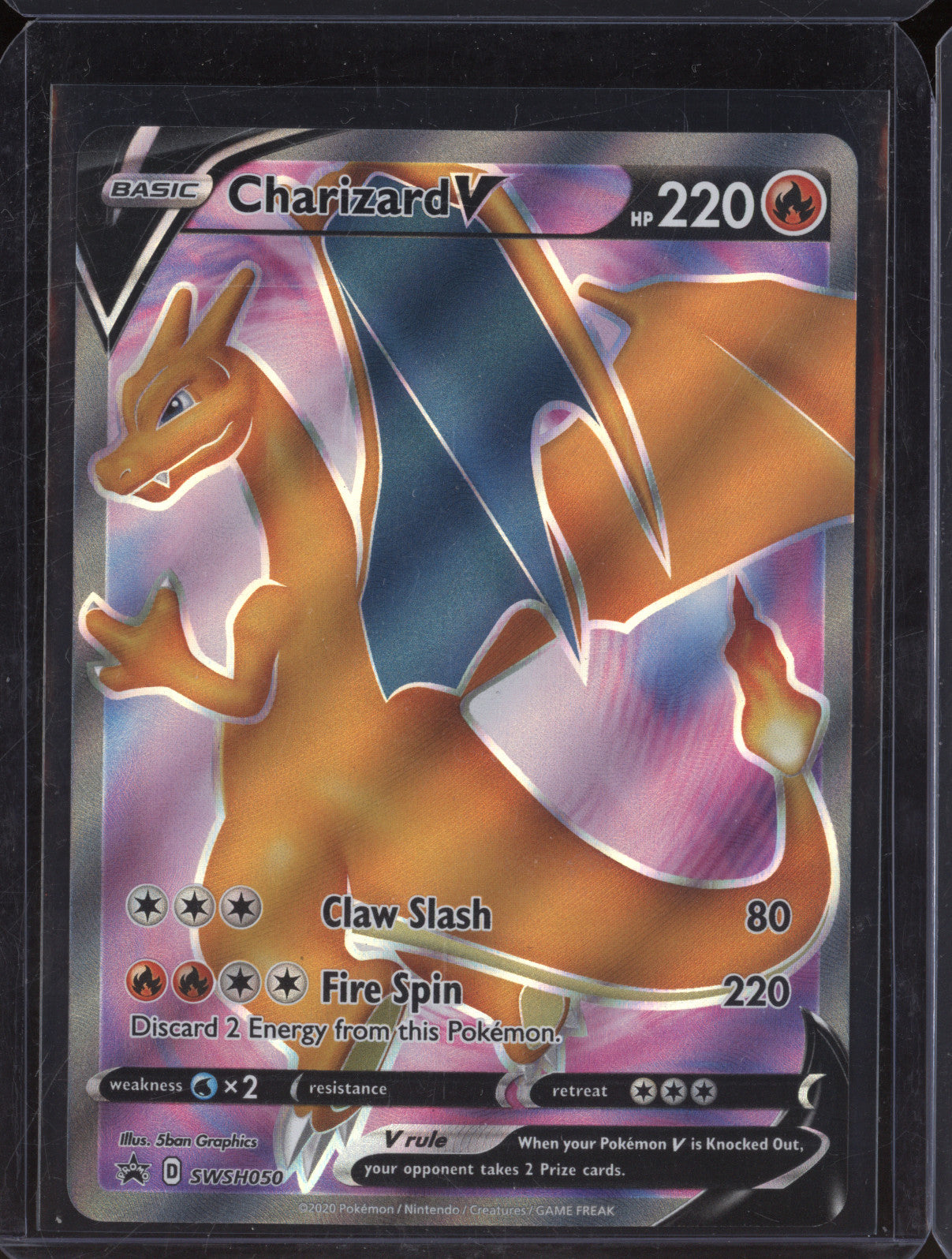 Charizard V 2020 Pokemon Black Star Promo SWSH050 Elite Trainer Box