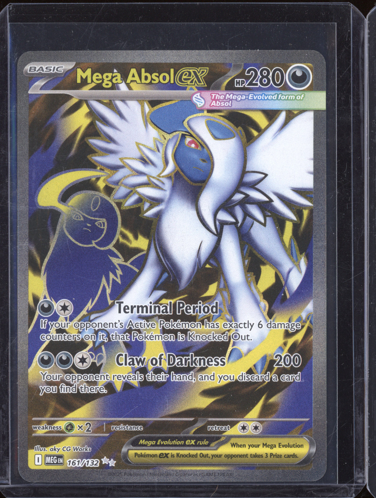 2025 Pokemon Mega Evolutions 161/132 Mega Absol ex Ultra Rare