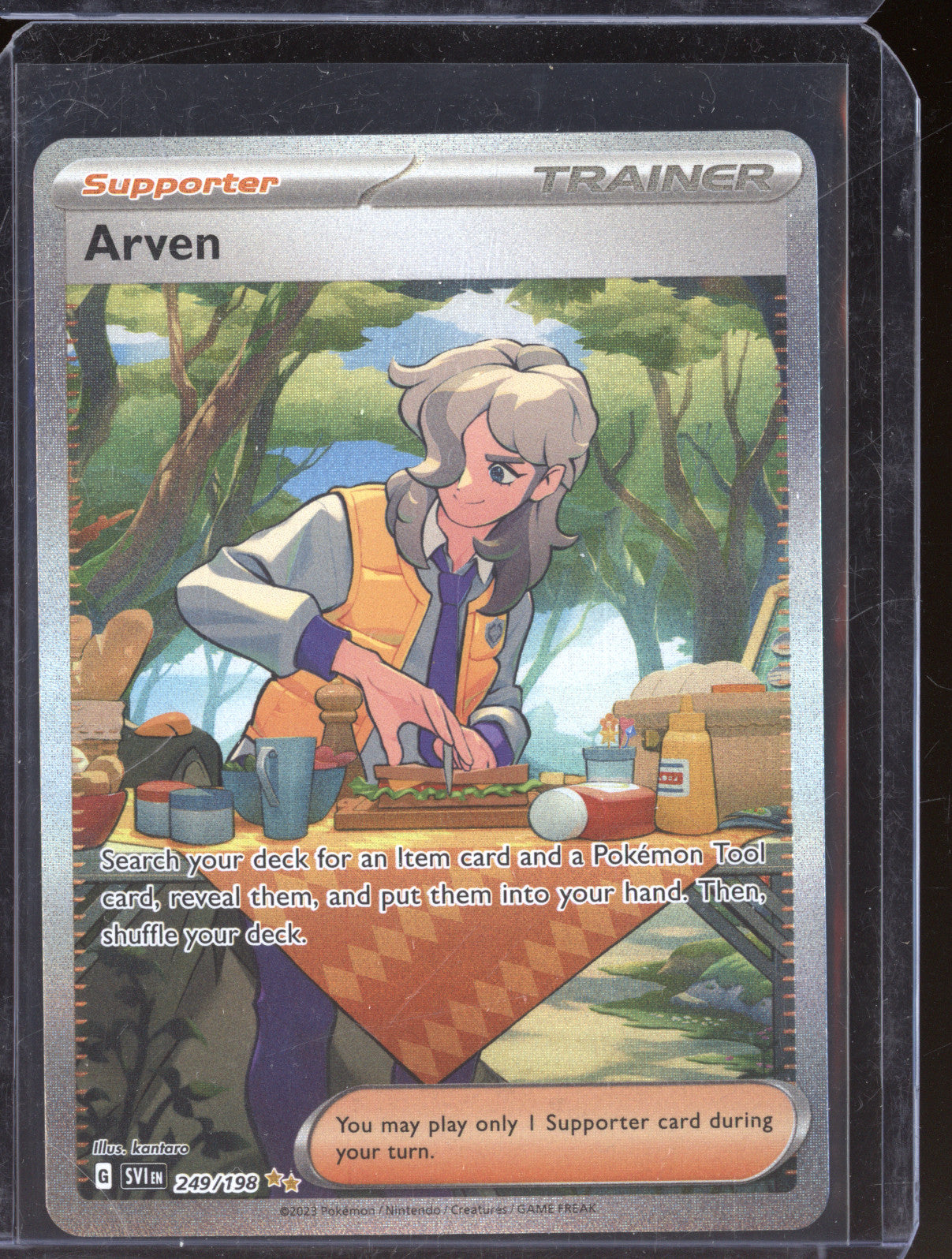 2023 Pokemon Scarlet & Violet SVI 249 Arven Special Illustration Rare