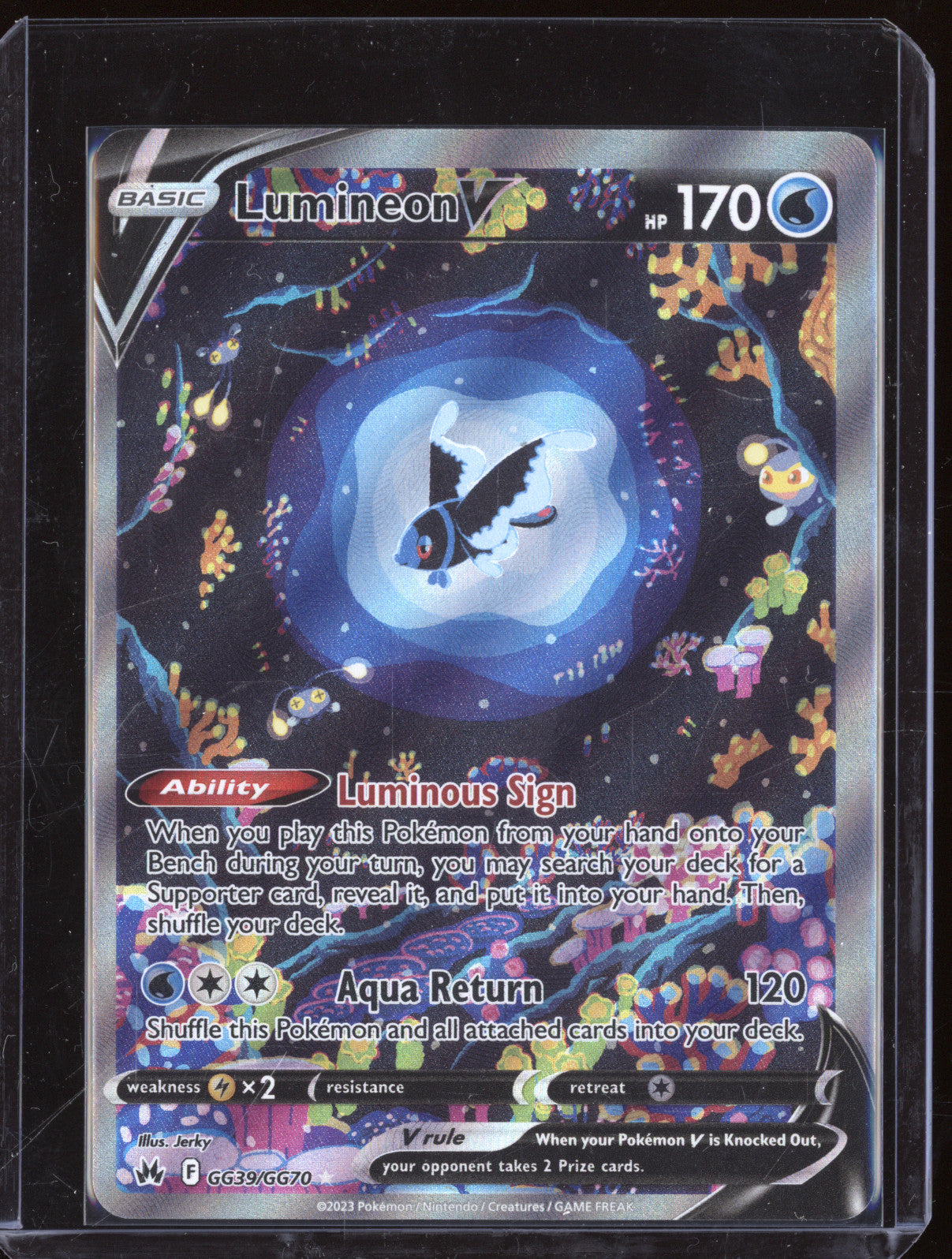 Lumineon V 2023 Pokemon Crown Zenith GG39/GG70 Full Art