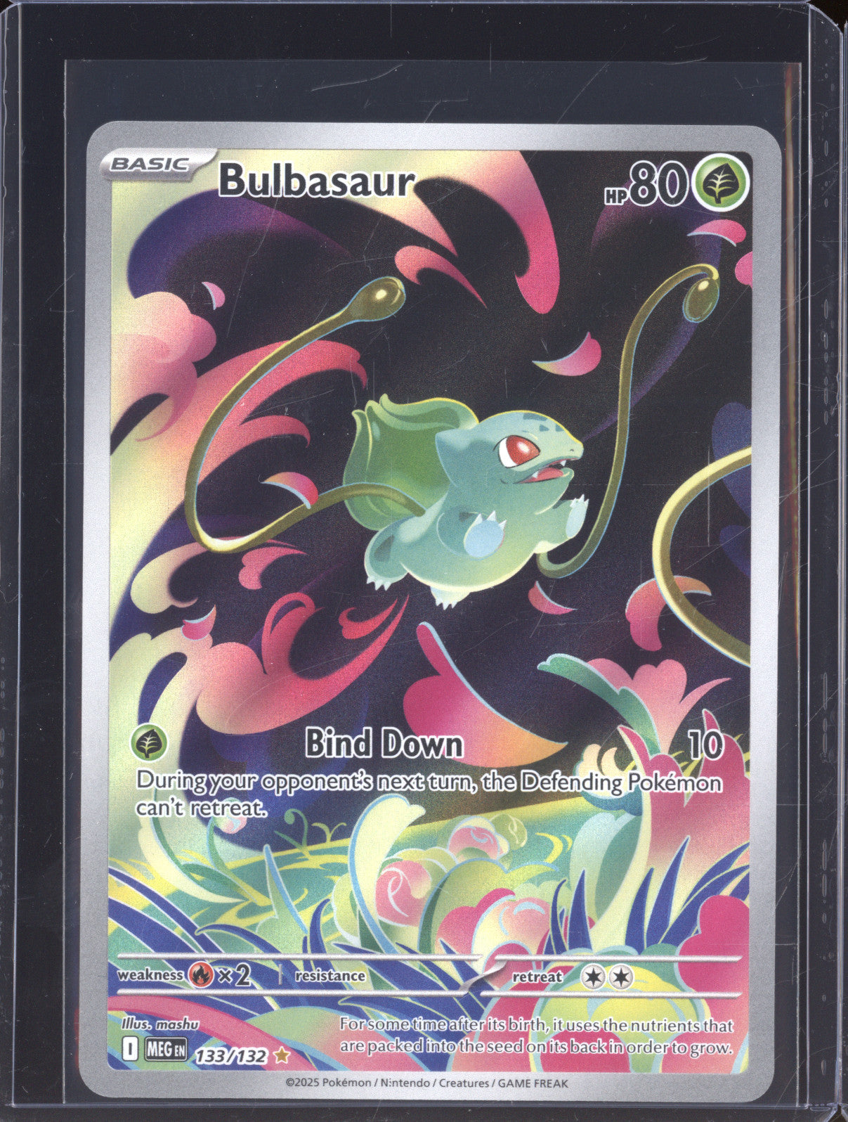 2025 Pokemon Mega Evolutions MEG 133/132 Bulbasaur Illustration Rare