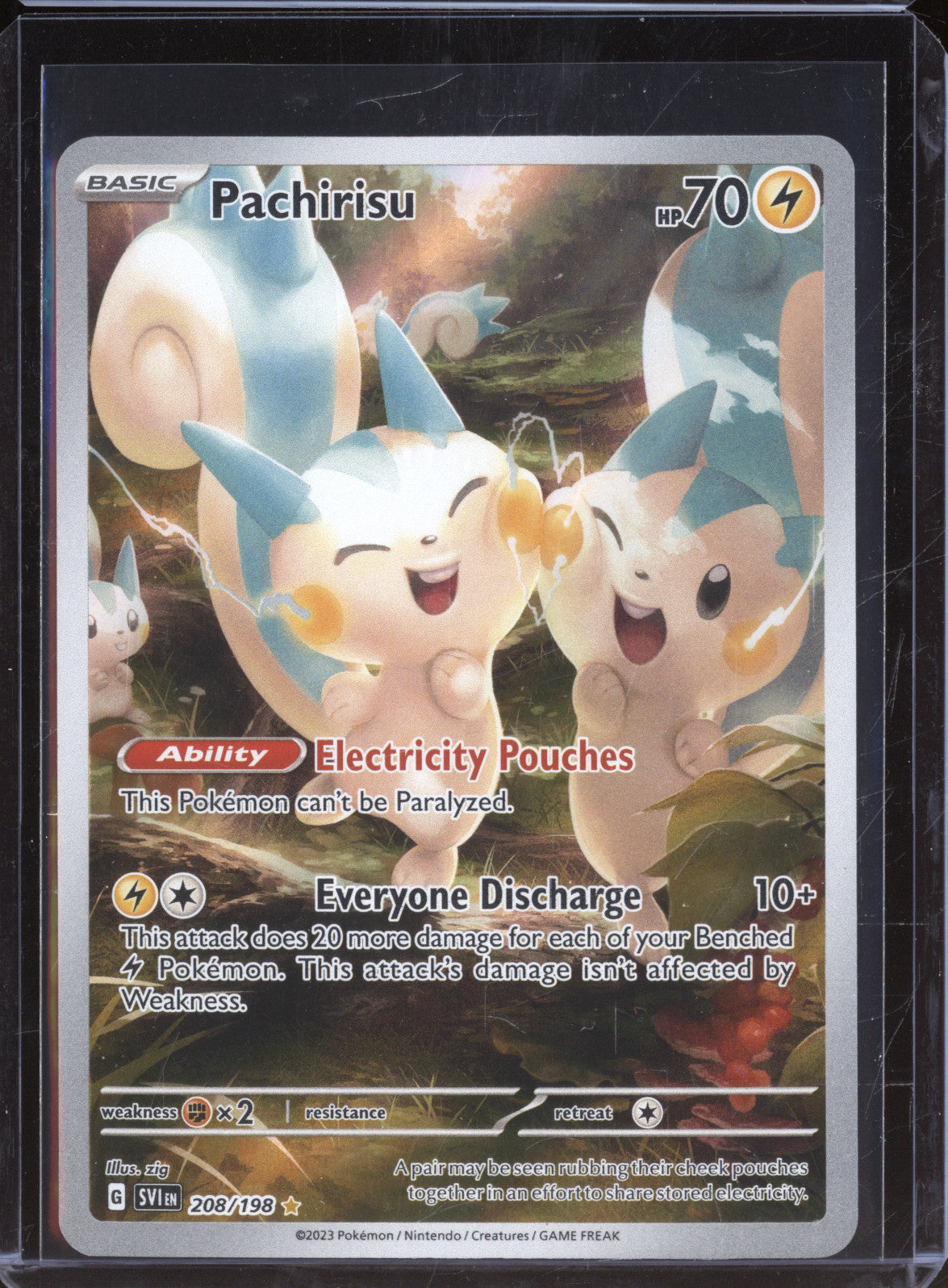 Pachirisu 2023 Pokemon Scarlet & Violet SVI 208/198 Illustration Rare