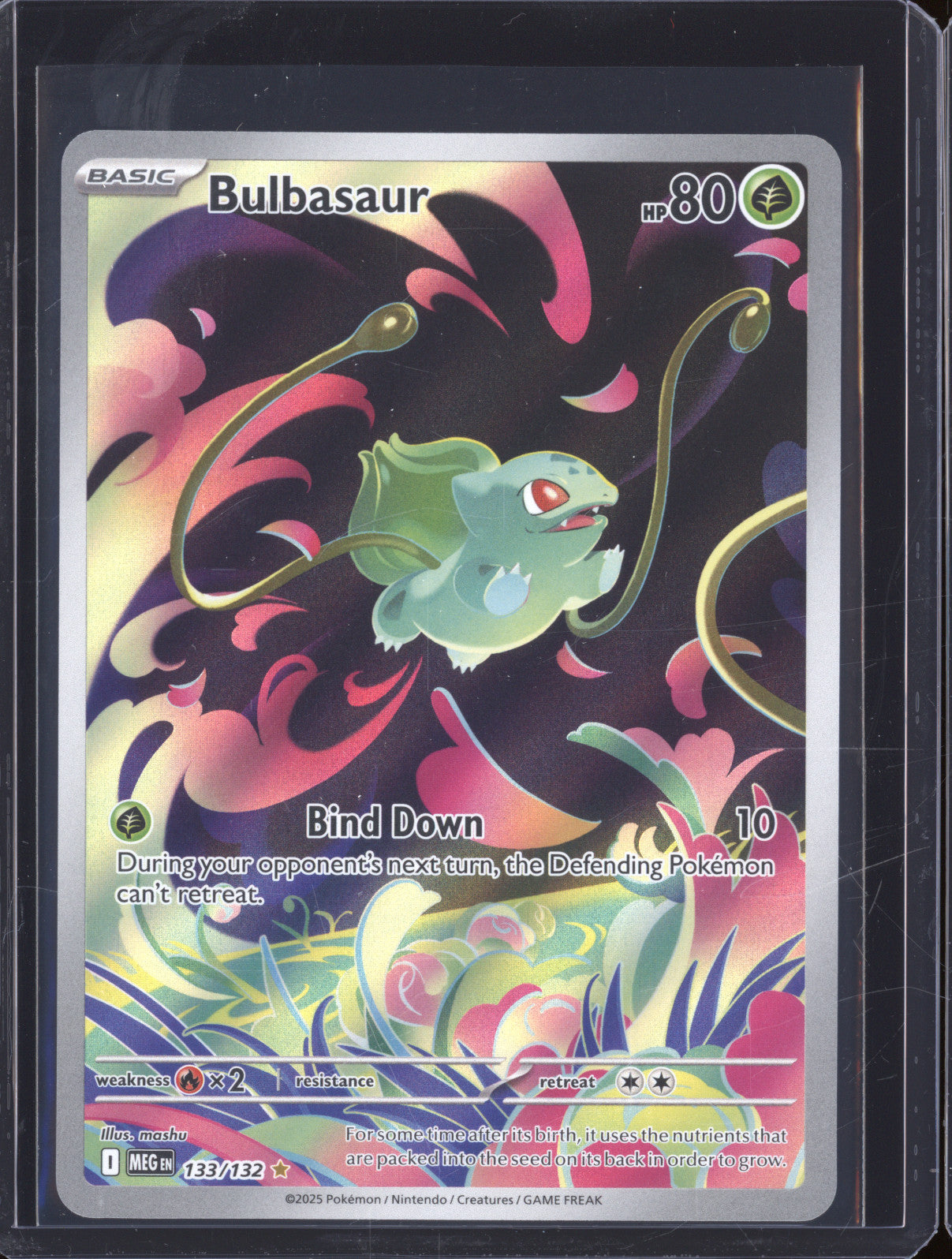 2025 Pokemon Mega Evolutions MEG 133/132 Bulbasaur Illustration Rare