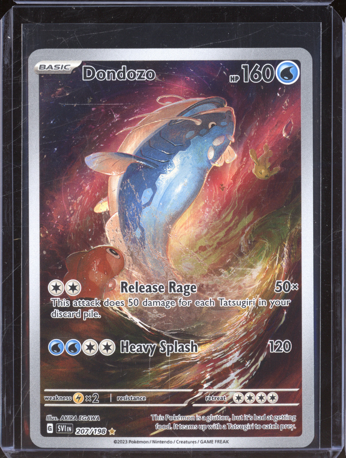 Dondozo 2023 Pokemon Scarlet & Violet SVI 207/198 Illustration Rare