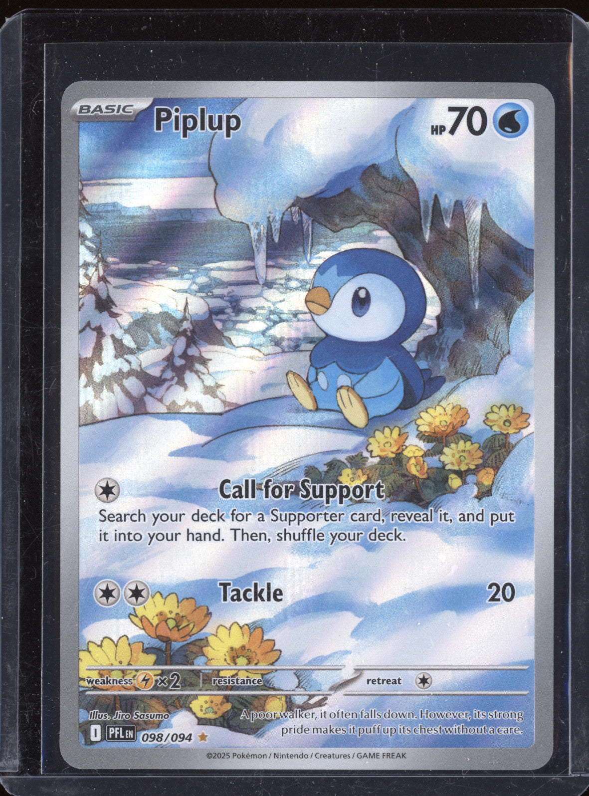 Piplup 2025 Pokemon Phantasmal Flames PFL 098/094 Illustration Rare