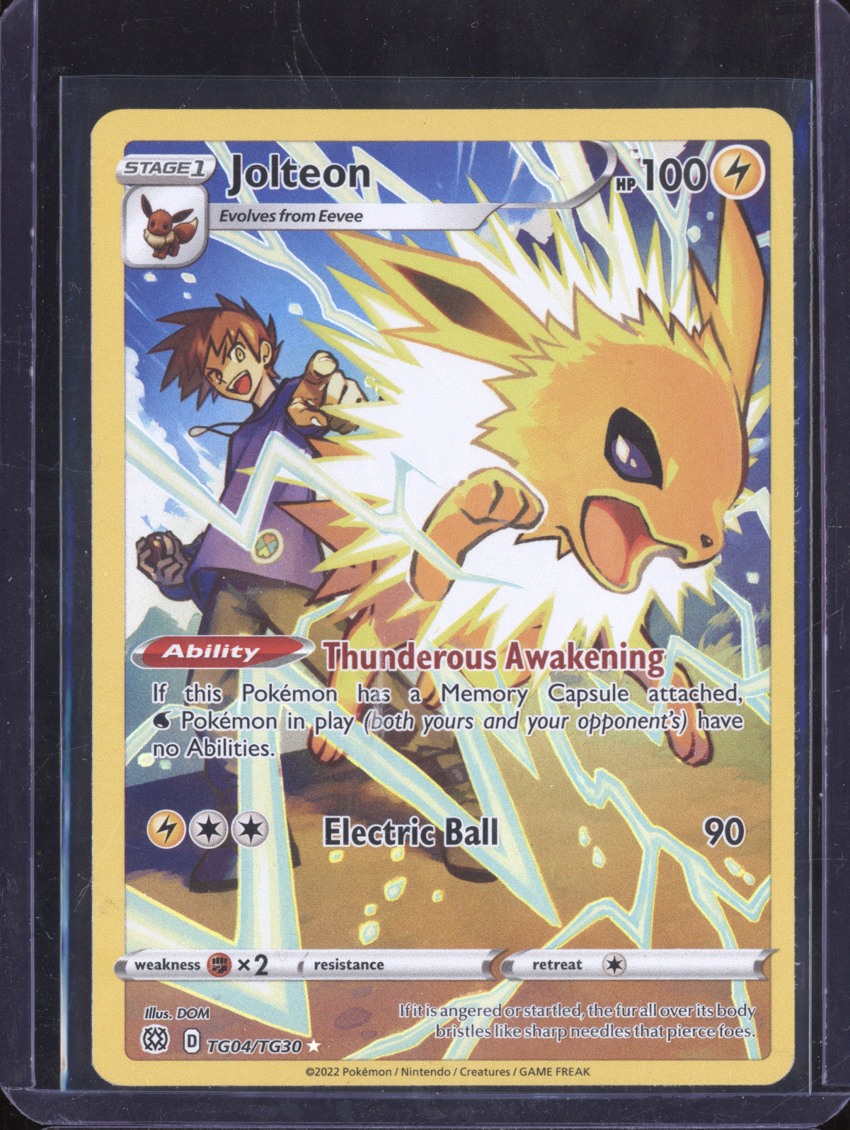 Jolteon 2022 Pokemon Brilliant Stars TG04/TG30 Full Art