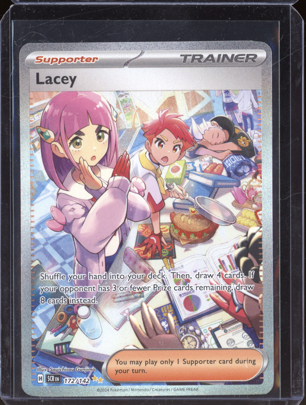 Lacey 2025 Pokemon Stellar Crown SCR 172/142 Special Illustration Rare