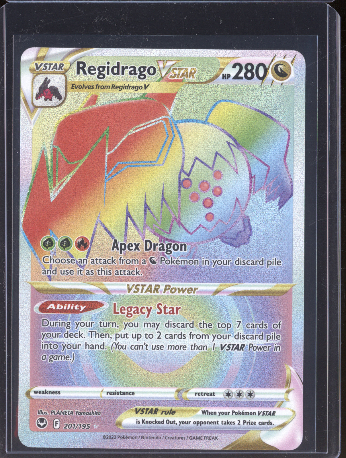 Regidrago VStar 2022 Pokemon Silver Tempest 201/195 Secret Rare