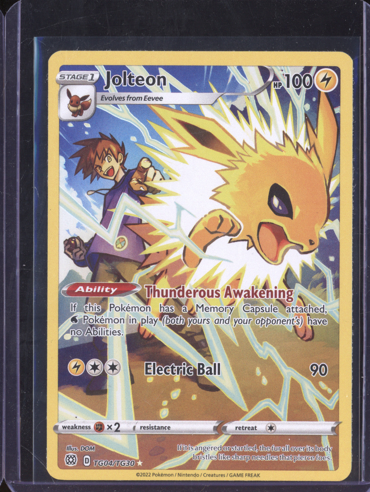 Jolteon 2022 Pokemon Brilliant Stars TG04/TG30 Full Art