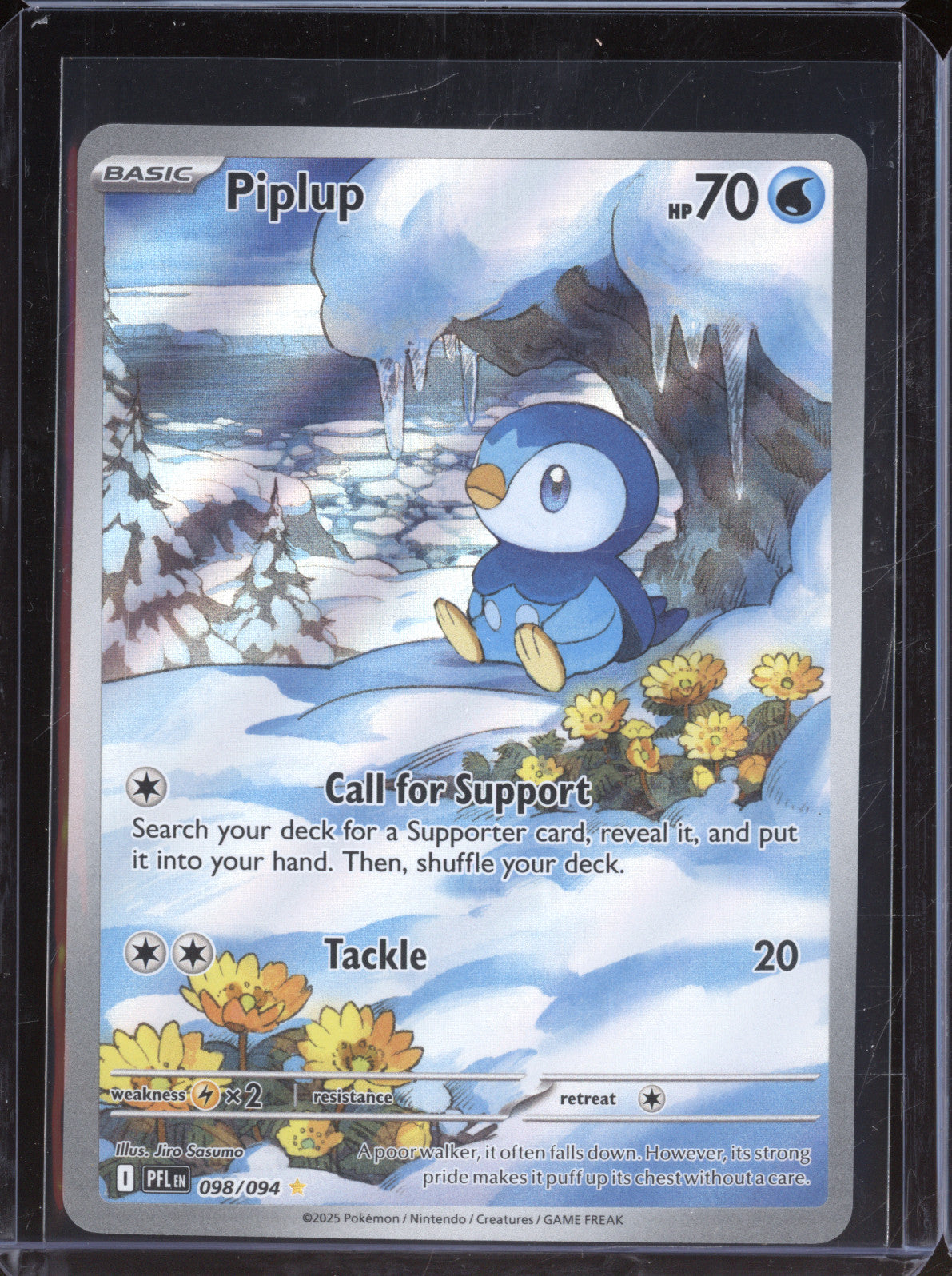 Piplup 2025 Pokemon Phantasmal Flames PFL 098/094 Illustration Rare