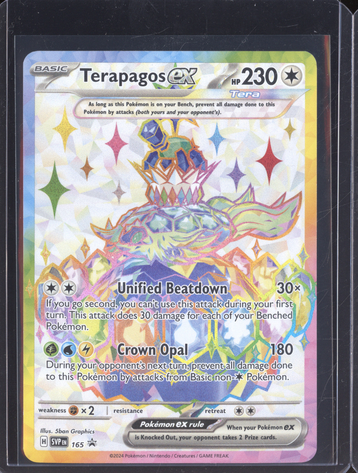 Terapagos EX 2024 Pokemon Black Star Promo SVP165