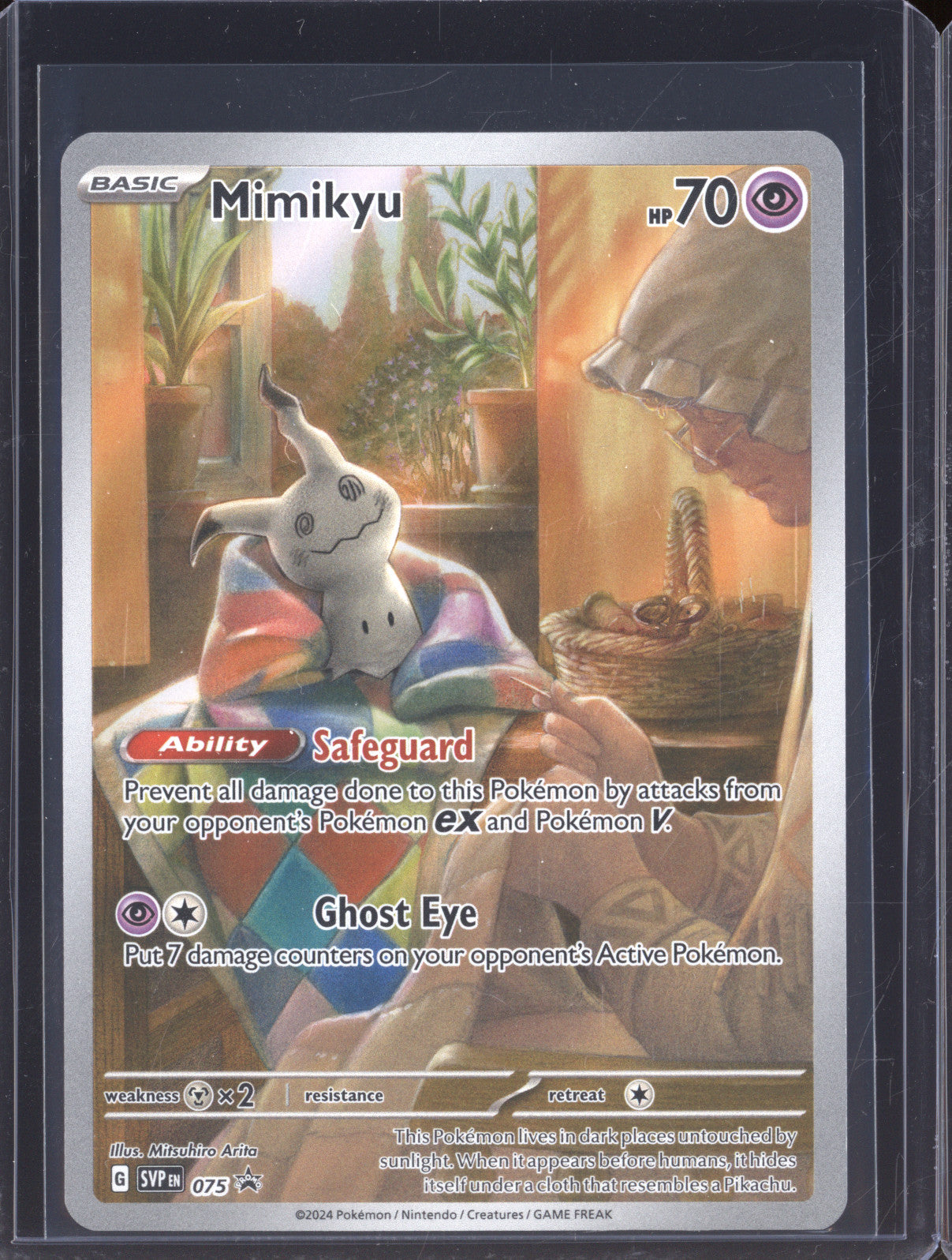 Mimikyu 2024 Pokemon Scarlet & Violet Promos 75 Illustration Rare