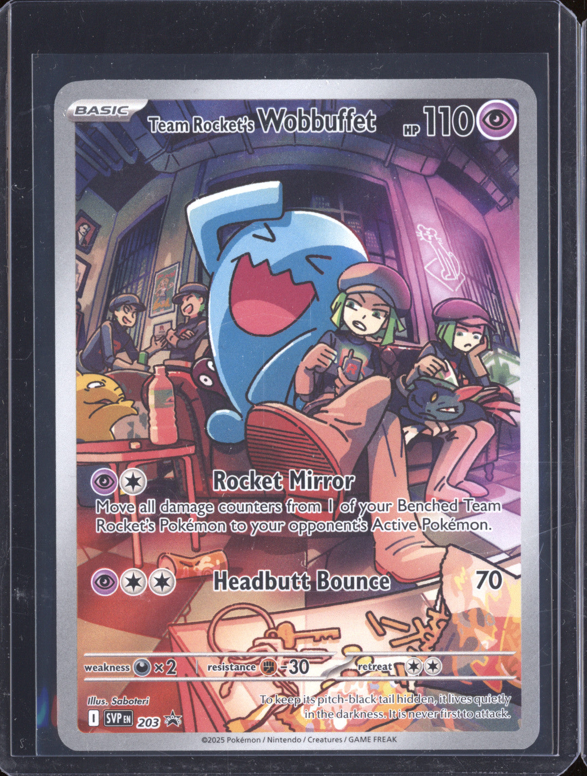 Team Rocket's Wobbuffet 0 Pokemon Scarlet & Violet Promos 203 Black Star Promo
