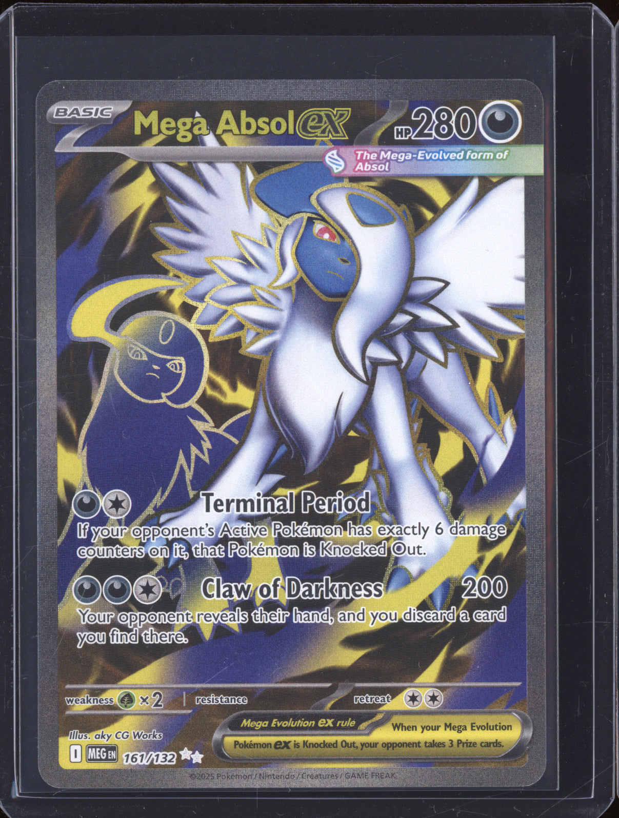 2025 Pokemon Mega Evolutions 161/132 Mega Absol ex Ultra Rare