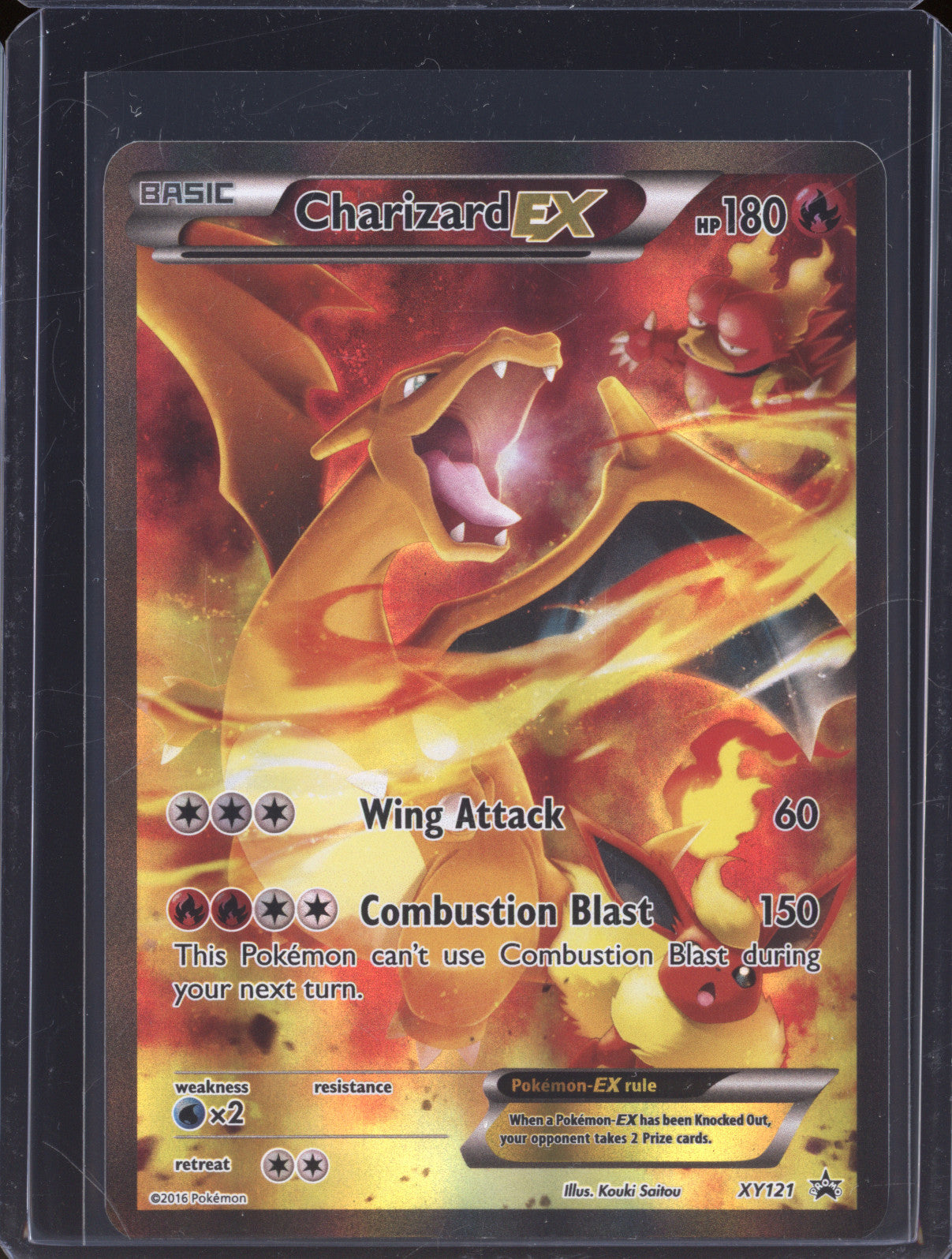 2016 Pokemon XY Black Star Promo XY121 Charizard EX