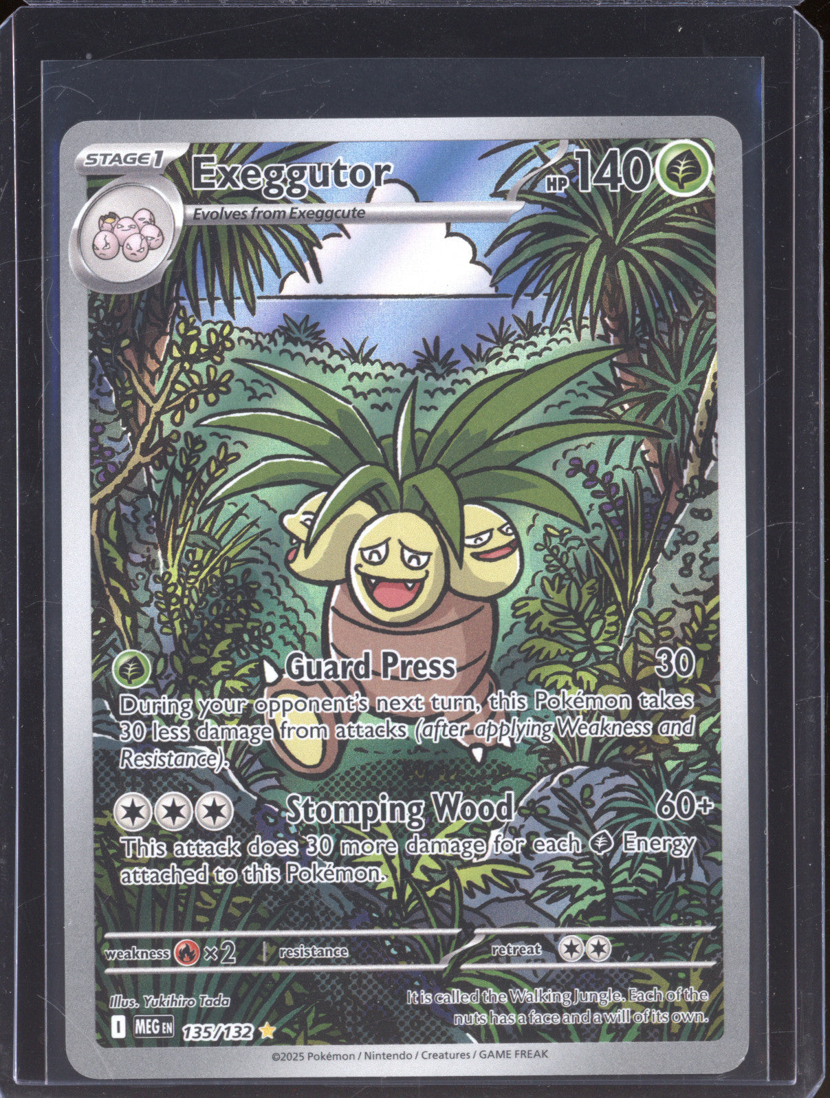 2025 Pokemon Mega Evolutions MEG 135/132 Exeggutor Illustration Rare