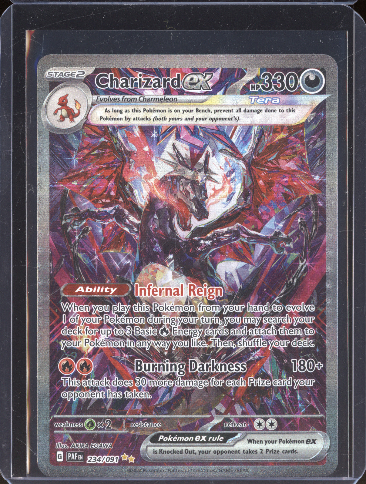 Charizard ex Pokemon Paldean Fates 234/091 Special Illustration Rare