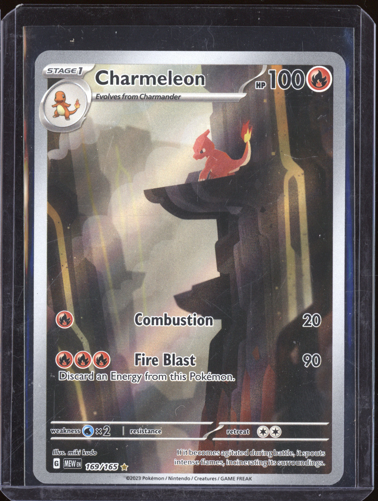 2023 Pokemon Scarlet & Violet 151 Mew EN 169/165 Charmeleon Illustration Rare
