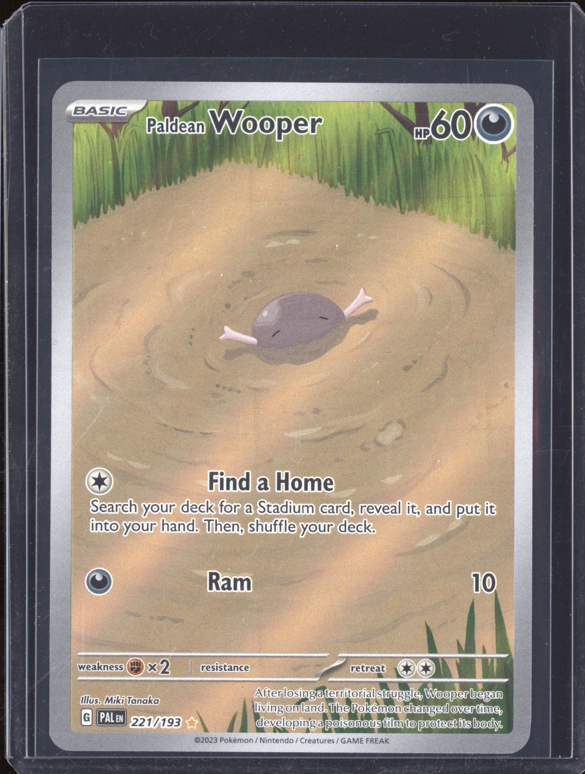 Paldean Wooper 2023 Pokemon Paldea Evolved 221/193 Illustration Rare