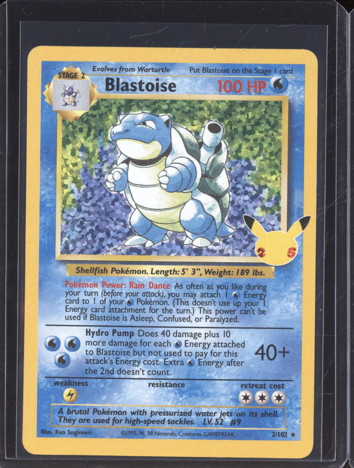 2021 Pokemon Celebrations Classic Collection 2/102 Blastoise Holo