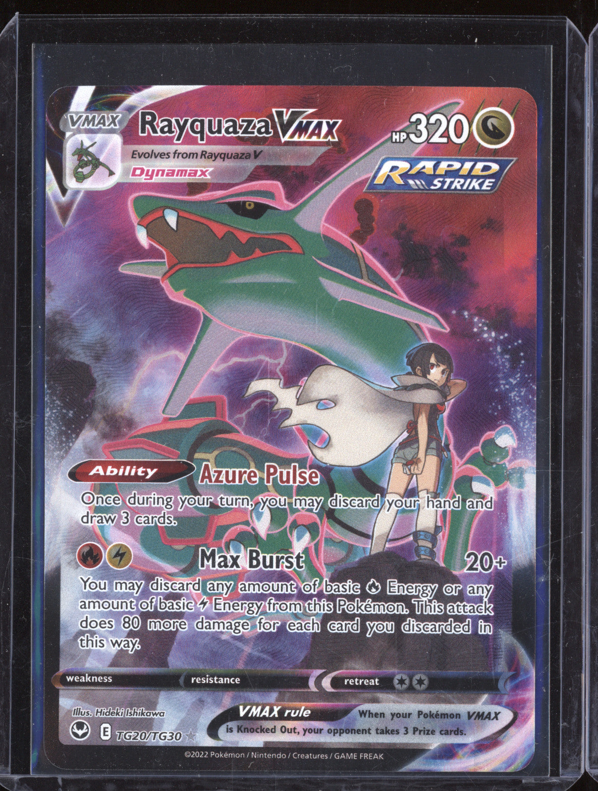 Rayquaza VMAX 2022 Pokemon Silver Tempest TG20/TG30 Full Art