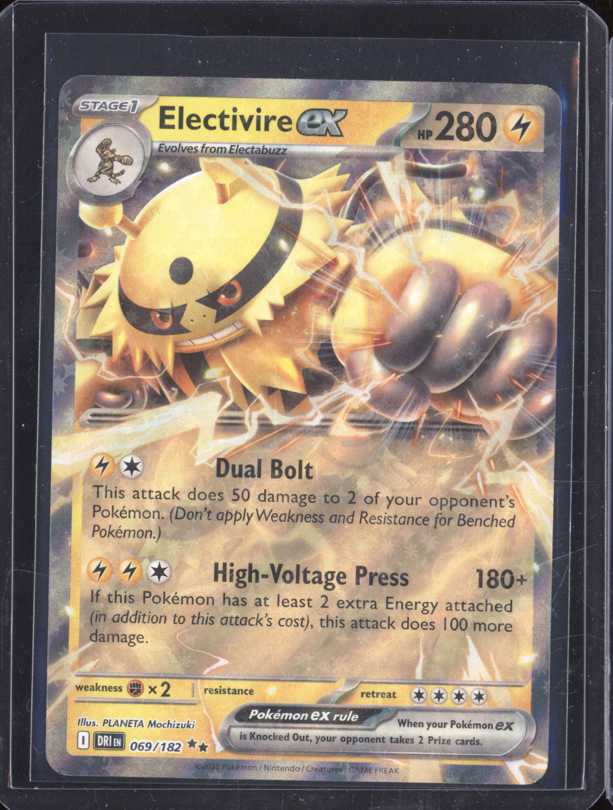 2025 Pokemon Destined Rivals Electivire EX 069/182